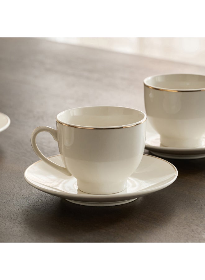 Home Box طقم أكواب وصحون ليالي نور - أبيض - Image 2